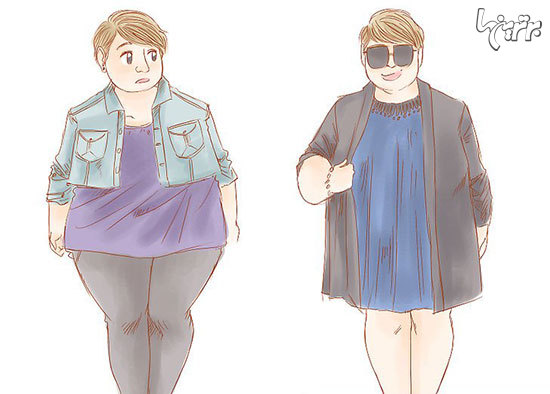 اصول خوش لباسی برای خانم‌های چاق