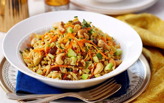 سالاد برنج هندی؛ غذایی گیاهی و مقوی