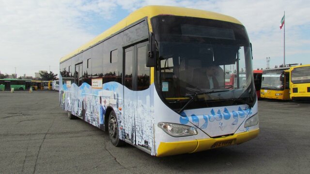(تصاویر) اتوبوس‌های تهران با چهره جدید